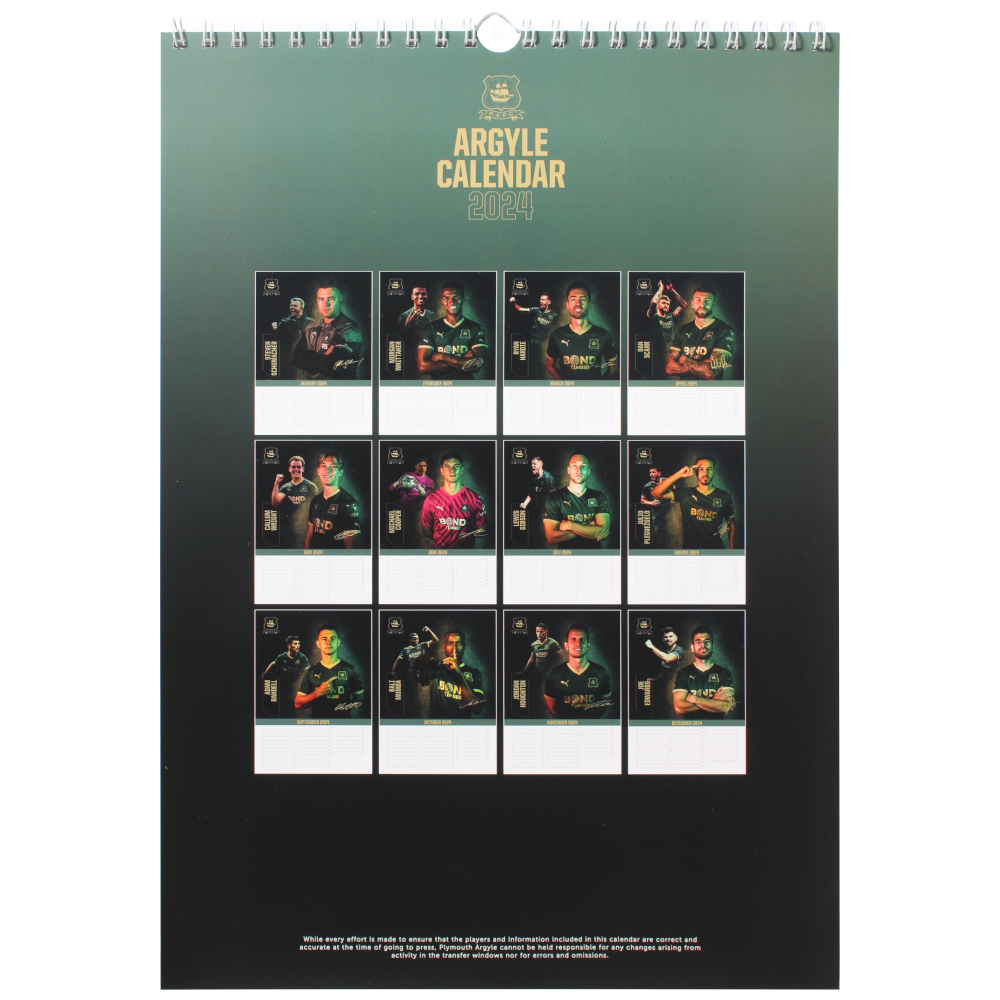2024 Argyle Calendar