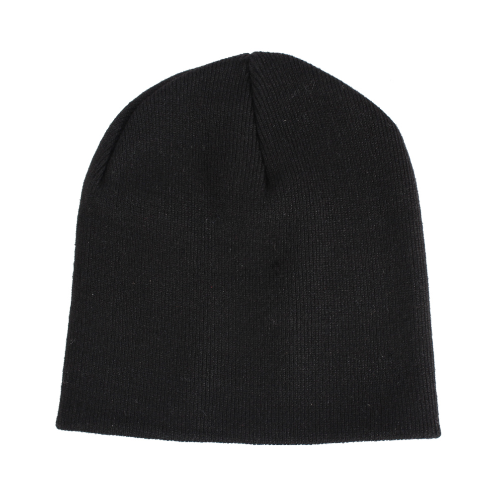 Black Pull On Beanie