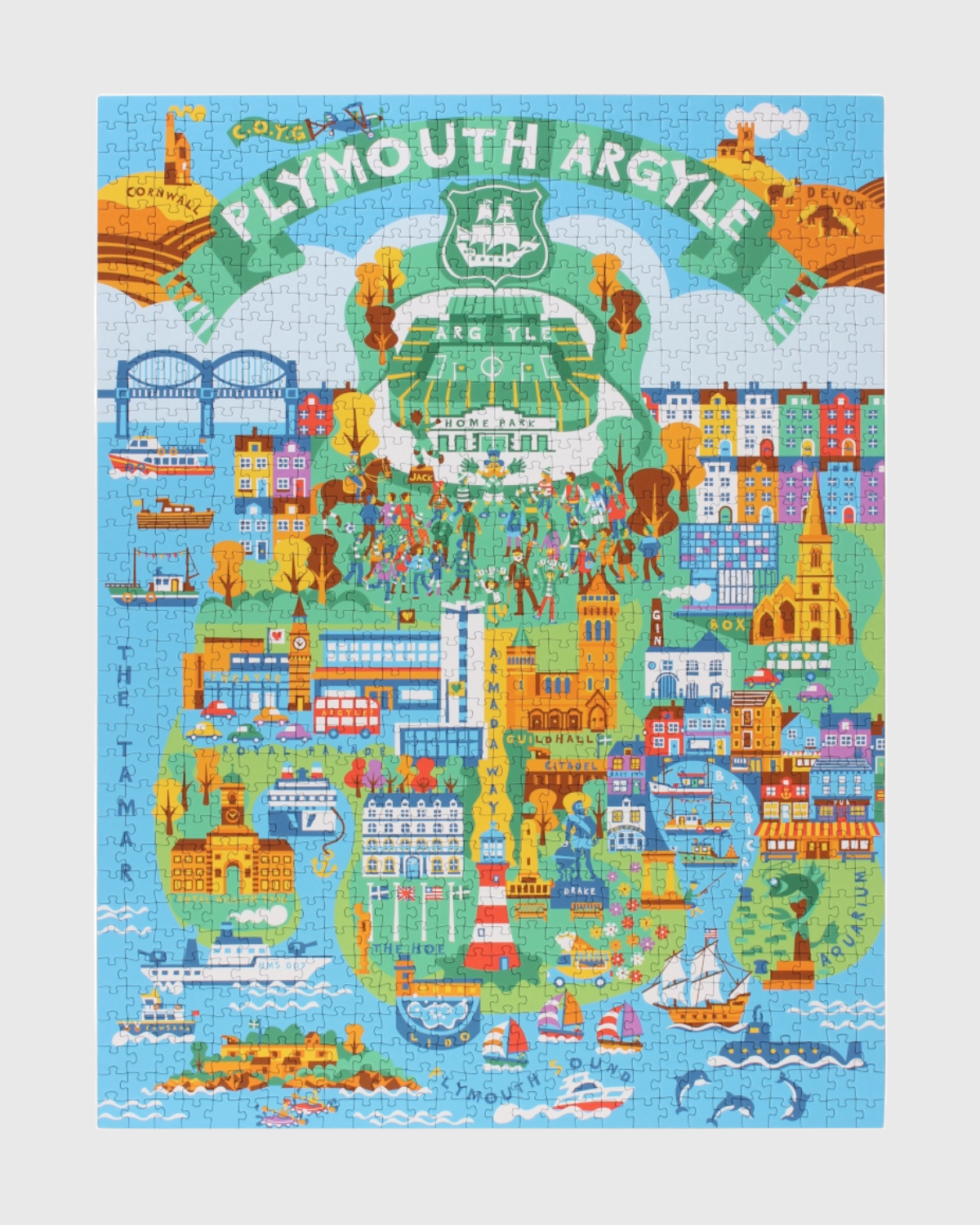 Plymouth Illustration 1000pc Jigsaw Puzzle