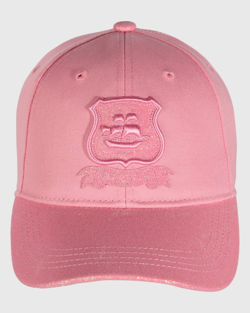 Junior Pink Glitter Cap