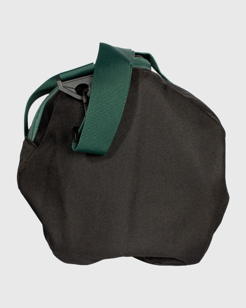 Black and Green Barrel Bag