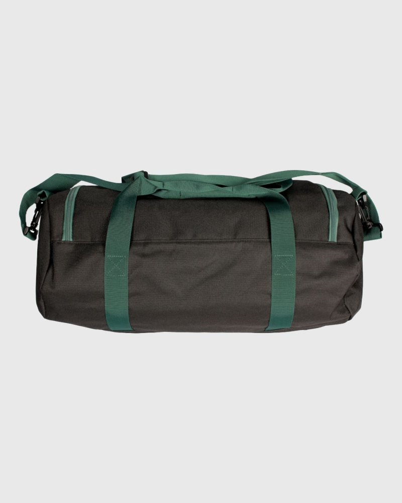 Black and Green Barrel Bag