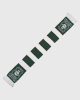 Green, Black & White Bar Scarf