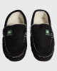 Black Moccasin Slipper