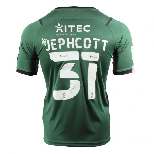 21/22 Matchworn Home Signed Shirt - Luke Jephcott