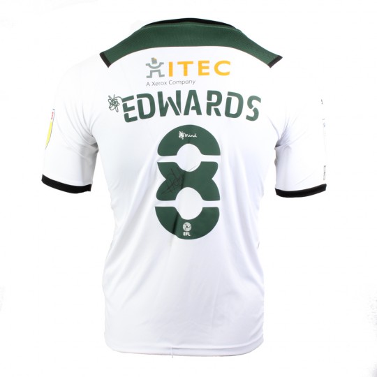 21/22 Matchworn Away Signed Shirt - Joe Edwards