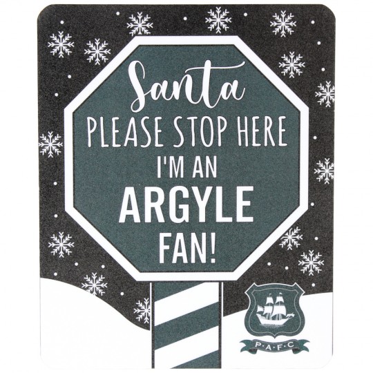 Santa Stop Here Sign