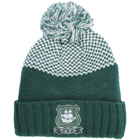 Green Chunky Text Beanie