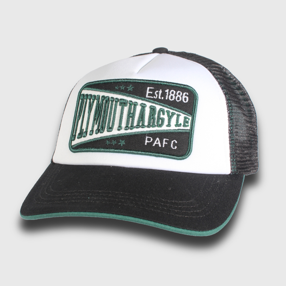 White Patch Trucker Cap