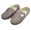 Grey Moccasin Slippers