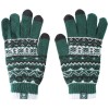Green Adult Fairisle Touch Screen Glove