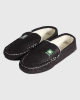 Black Moccasin Slipper