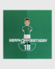 Happy Birthday Footy Figure 18th Card