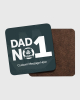 No.1 Dad Personalised Coaster