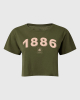 Womens 1886 Cropped Tee