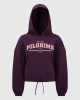 Womens Varsity Cropped Hoodie
