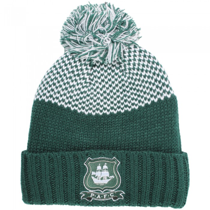 Green Chunky Text Beanie