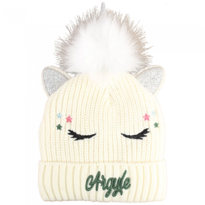 Cream Unicorn Beanie