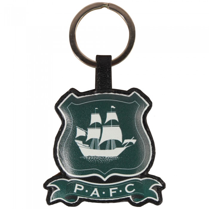 Leather Crest Keyring