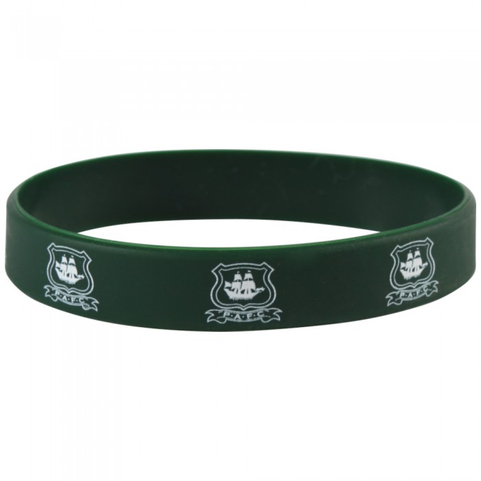 Green Crest Silicon Wristband