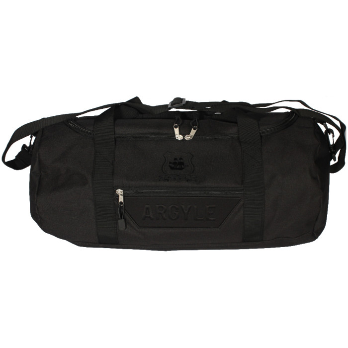 Embossed Blackout Barrel Bag