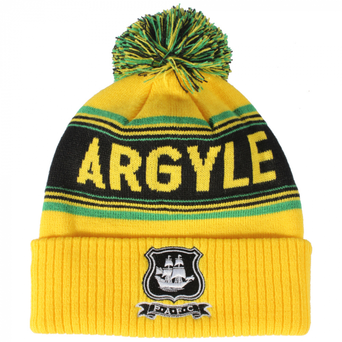 Text Argyle Beanie