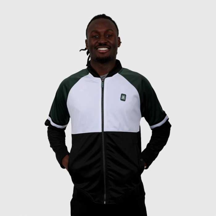 Colour Block Zip Through Jacket