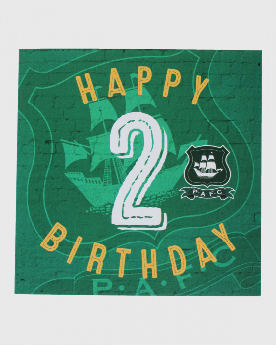 Happy Birthday Age 2 Card