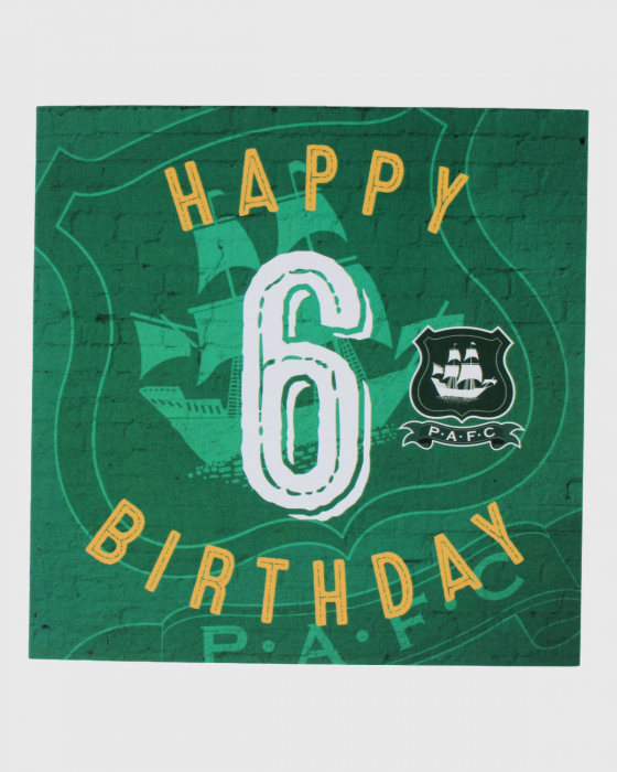 Happy Birthday Age 6 Card