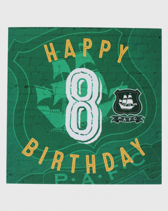 Happy Birthday Age 8 Card