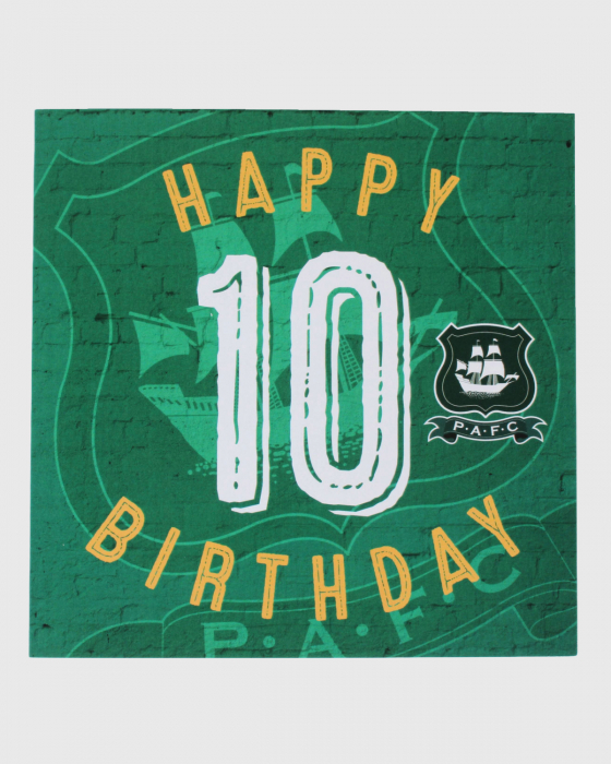 Happy Birthday Age 10 Card