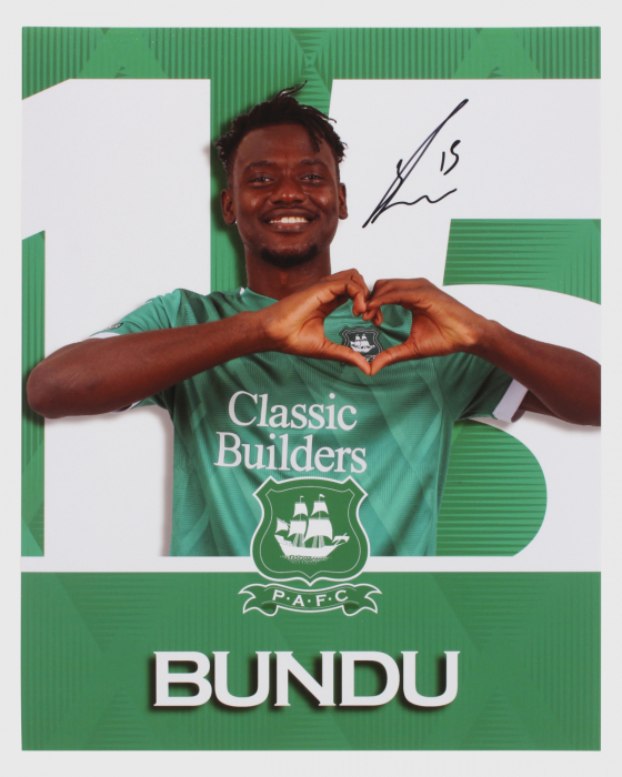 Mustapha Bundu Signed Player Photo