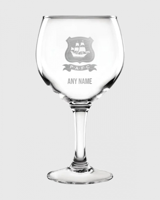 Personalised PAFC Gin Glass