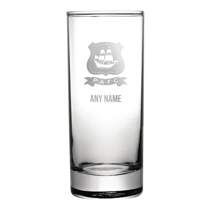 Personalised PAFC Hi Ball Glass