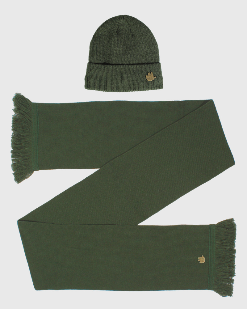 Ribbed Beanie Set