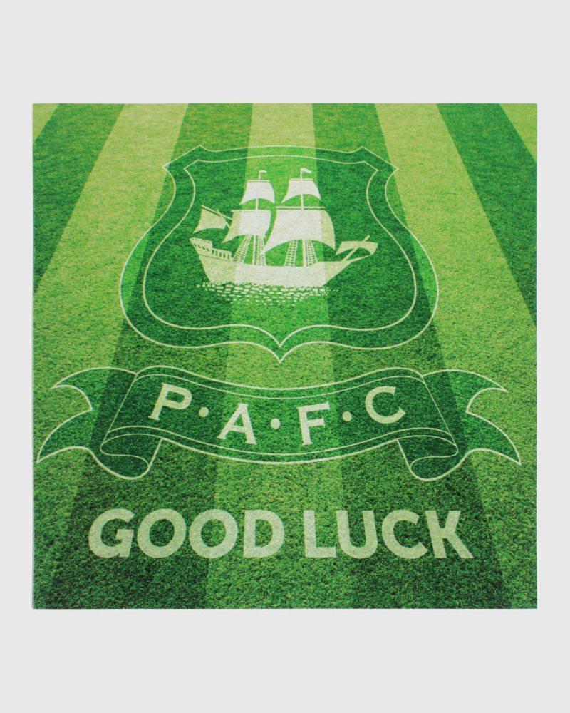 Mowed Pitch Good Luck Card
