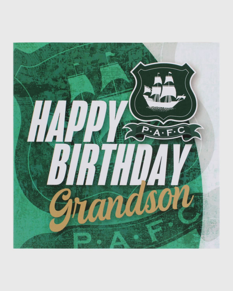 Happy Birthday Grandson Card