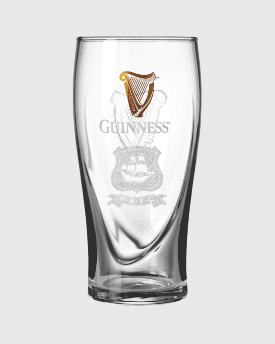 PAFC Crest Guinness Glass