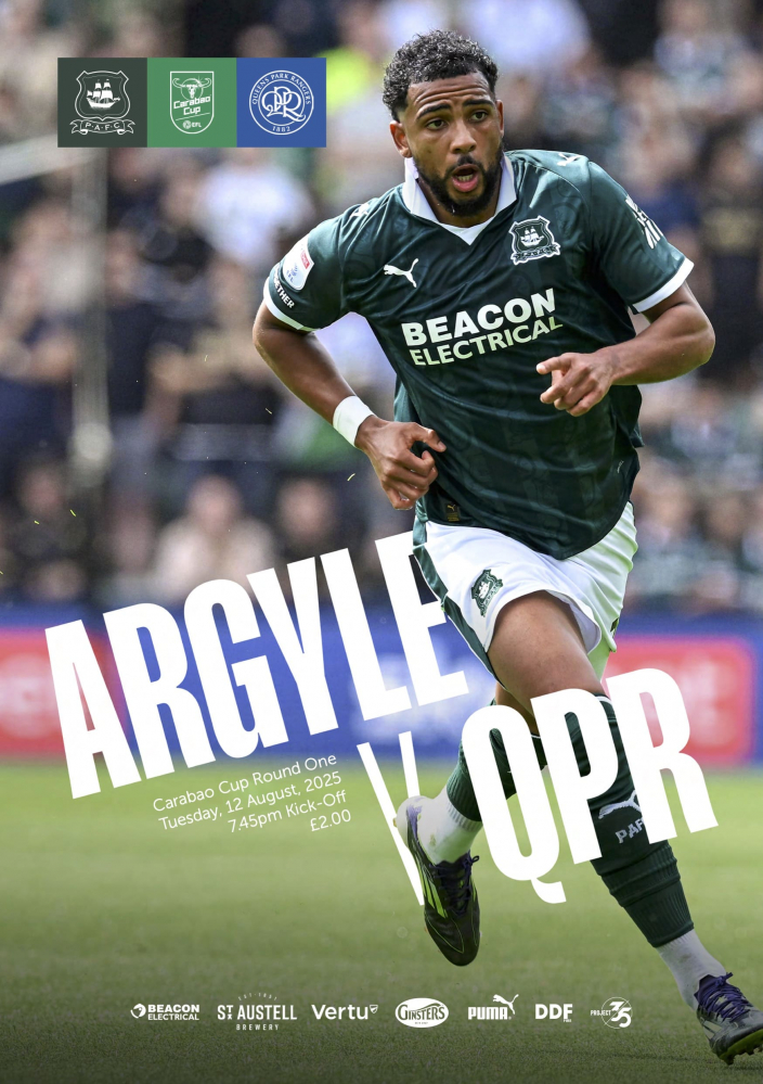 PAFC vs QPR Carabao Cup Programme