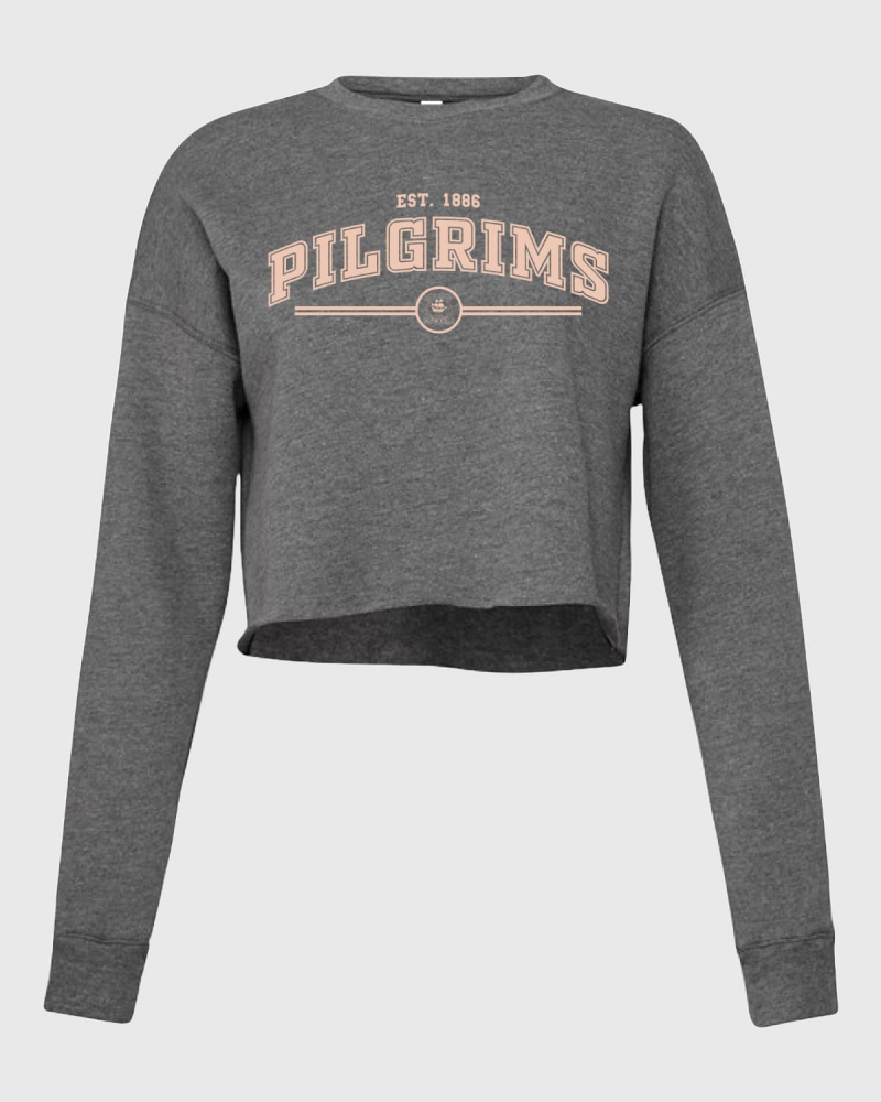 Womens Varsity Cropped Sweatshirt