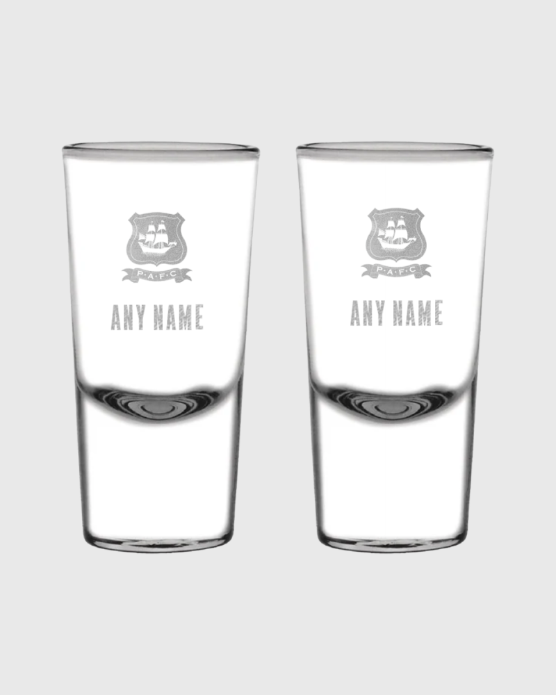 Personalised Shot Glass 25ml Twin Pack